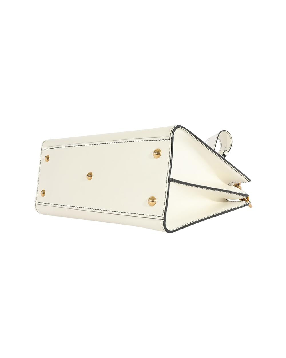 White Leather Dior Tote