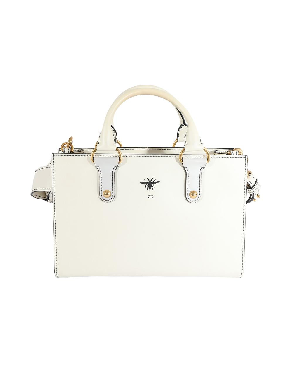 White Leather Dior Tote