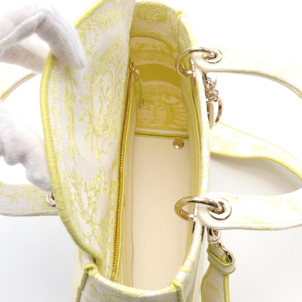 Yellow Canvas Dior Lady Dior
