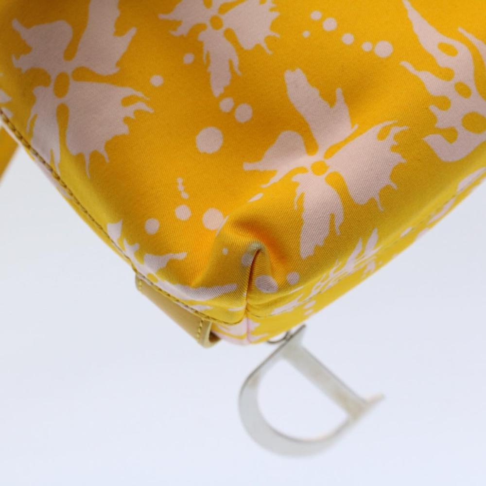 Yellow Canvas Dior Shoulder Bag