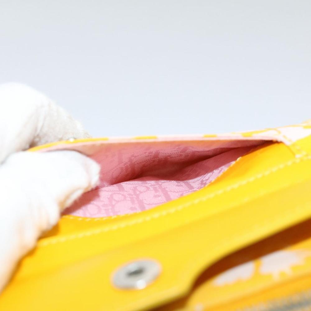 Yellow Canvas Dior Shoulder Bag