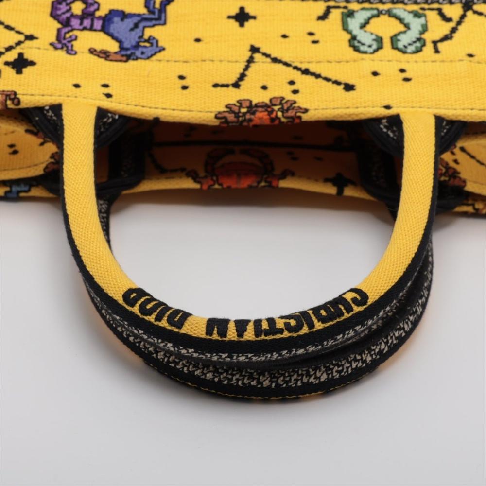 Yellow Canvas Dior Tote