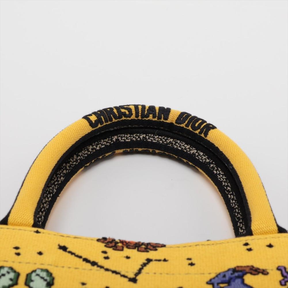 Yellow Canvas Dior Tote