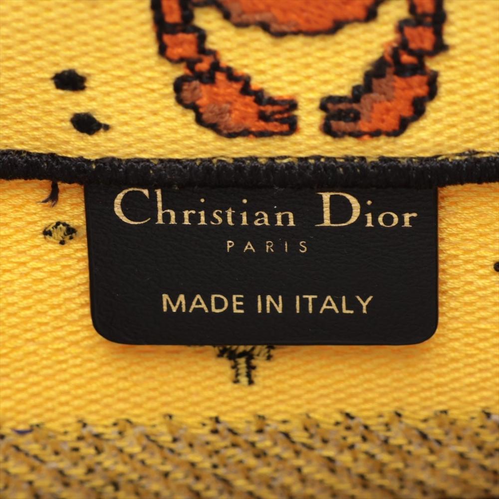 Yellow Canvas Dior Tote
