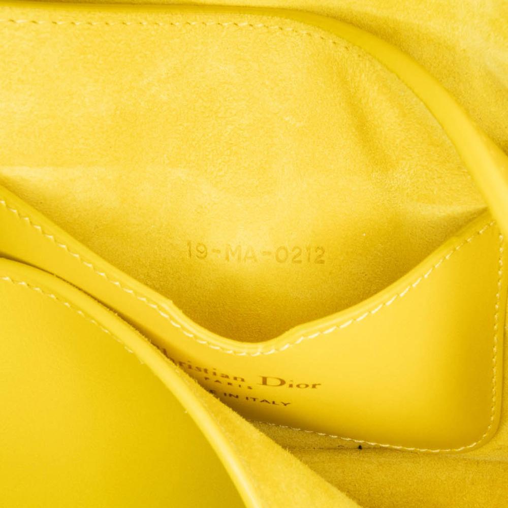Yellow Leather Dior Crossbody Bag