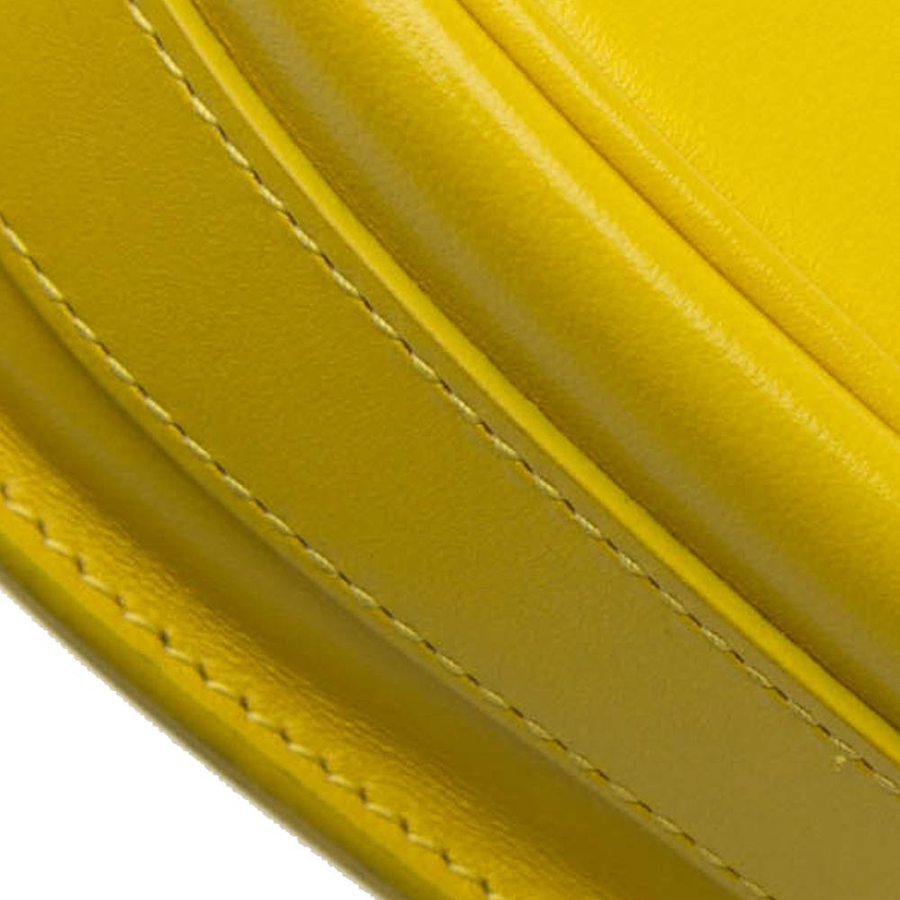 Yellow Leather Dior Crossbody Bag