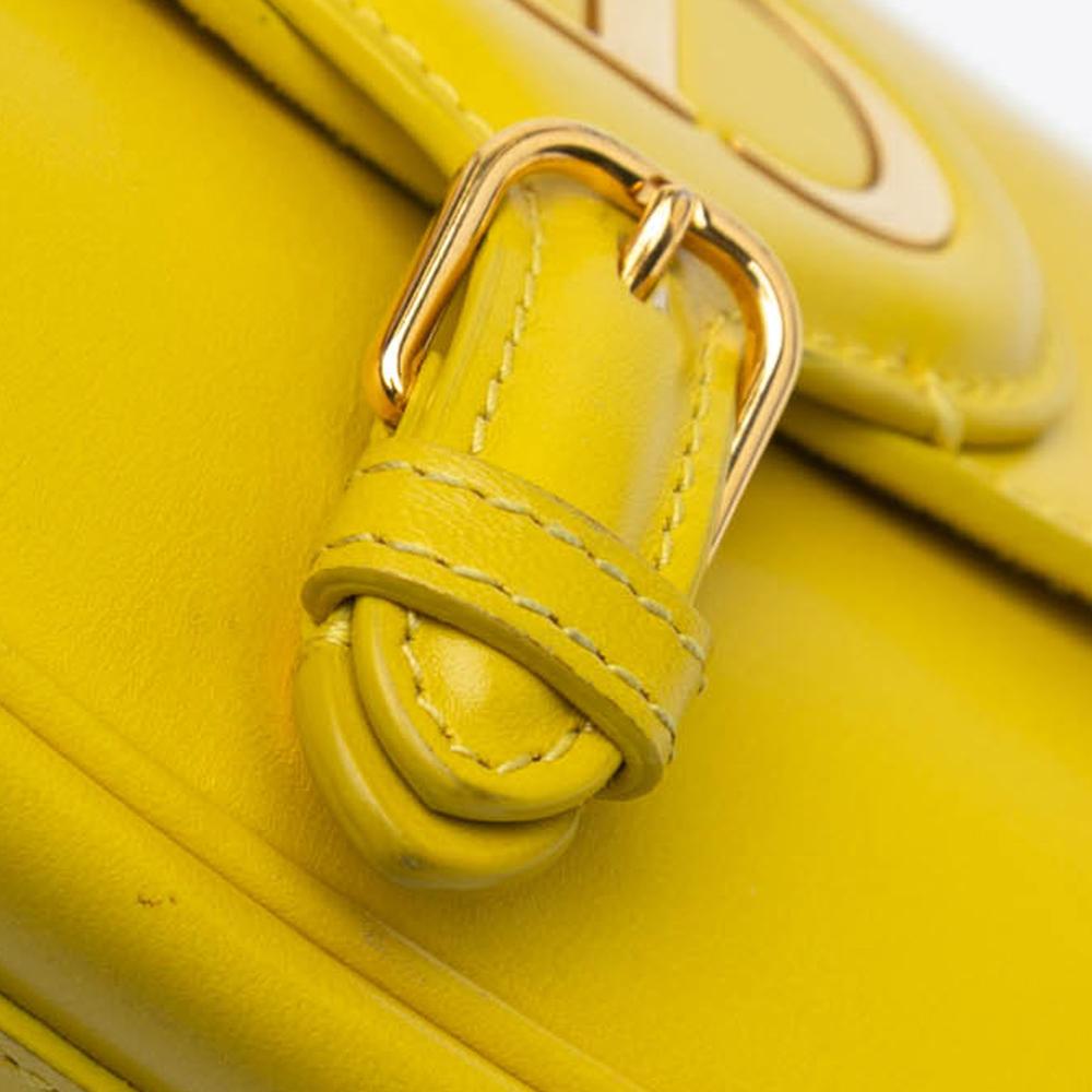 Yellow Leather Dior Crossbody Bag