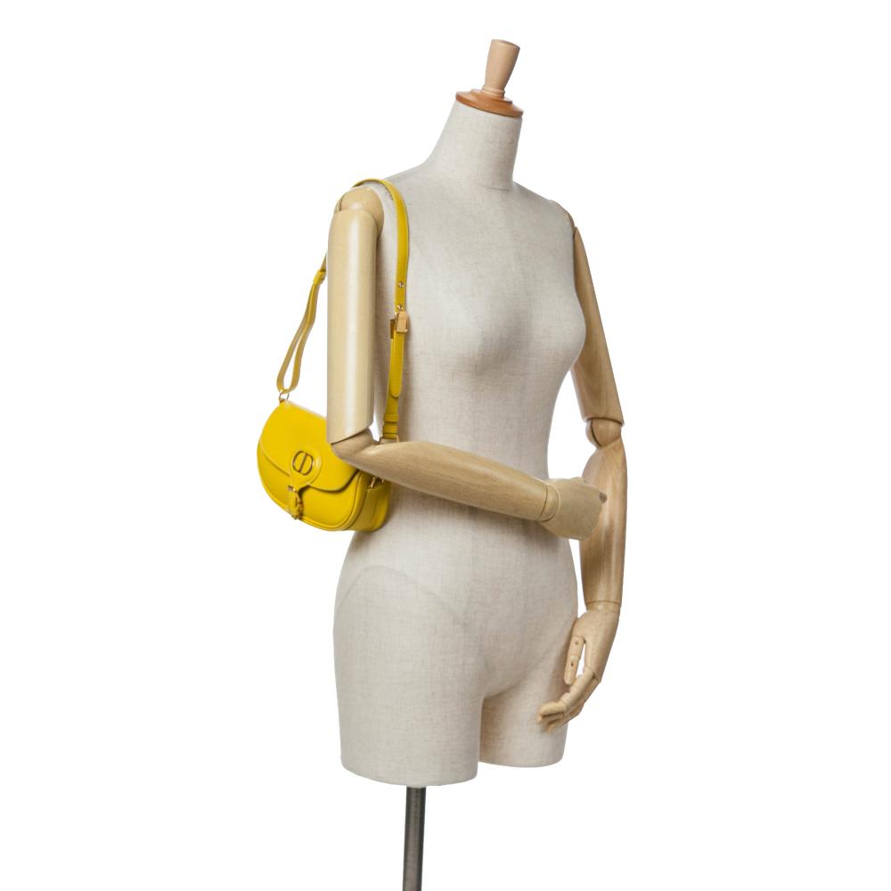 Yellow Leather Dior Crossbody Bag