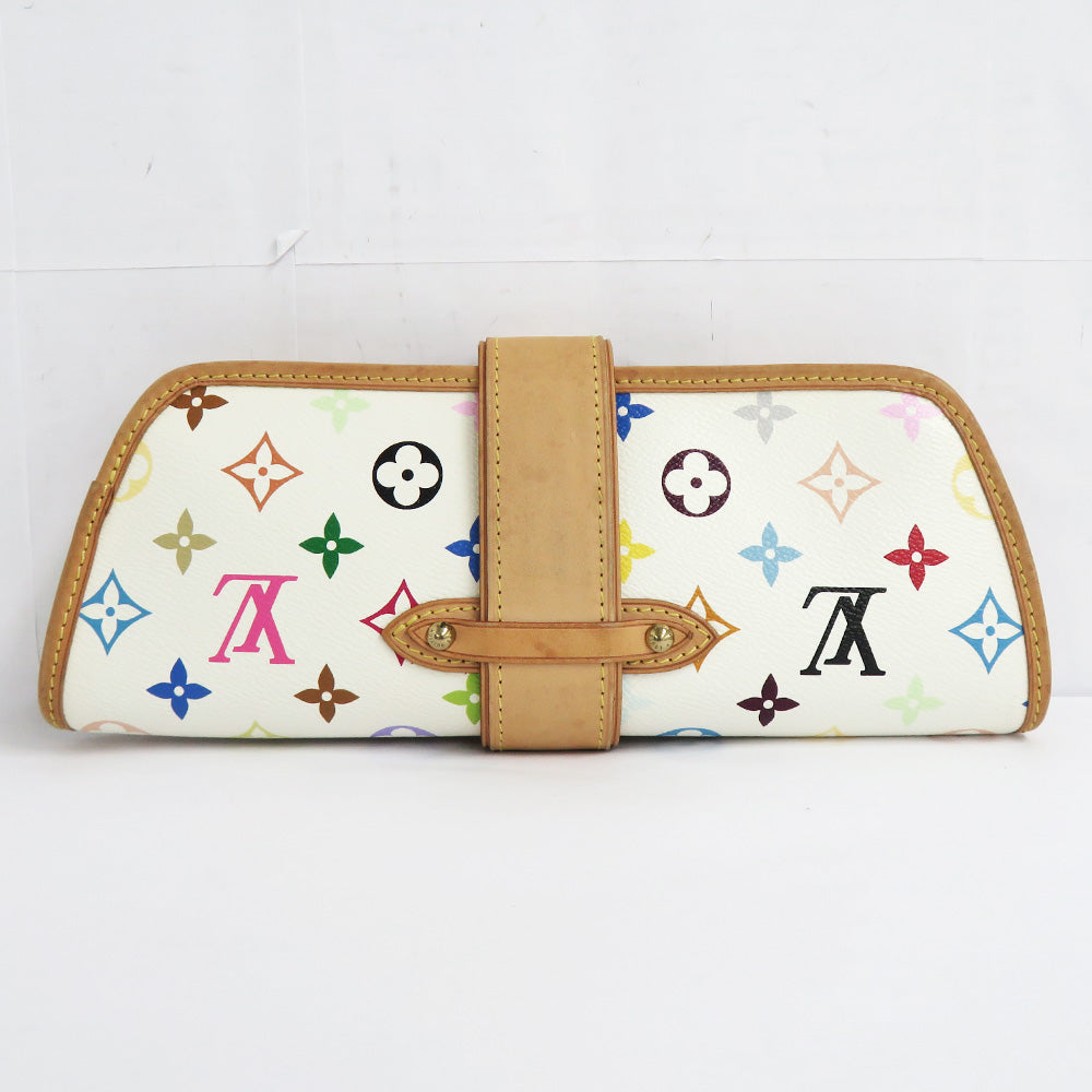 Louis Vuitton Monogram Multicolor Charley M40049 Bronze Shoulder Bag Backpack Pochette White 2w
