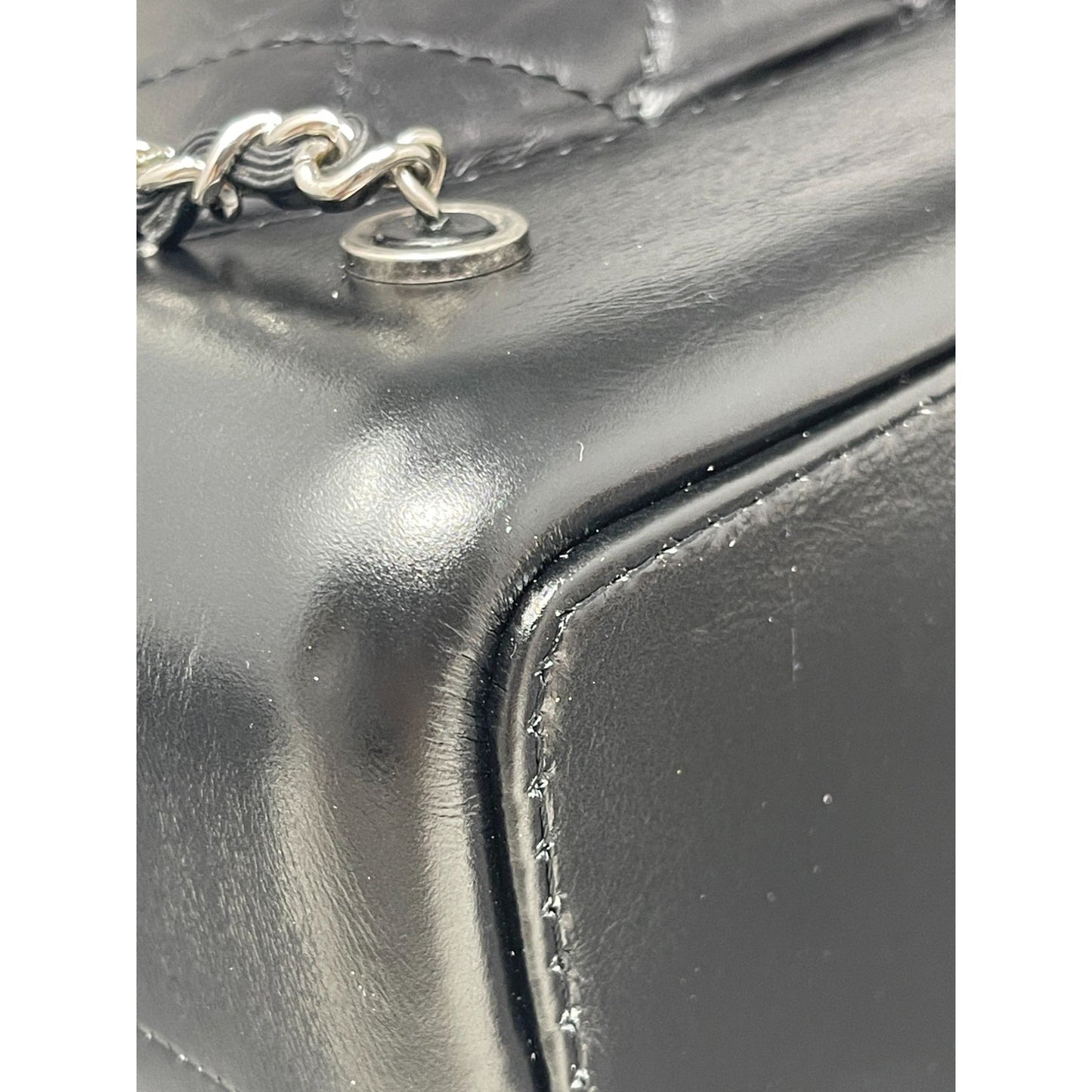 CHANEL Chanel Aged Calfskin Quilted Small Gabrielle Backpack Black - Black