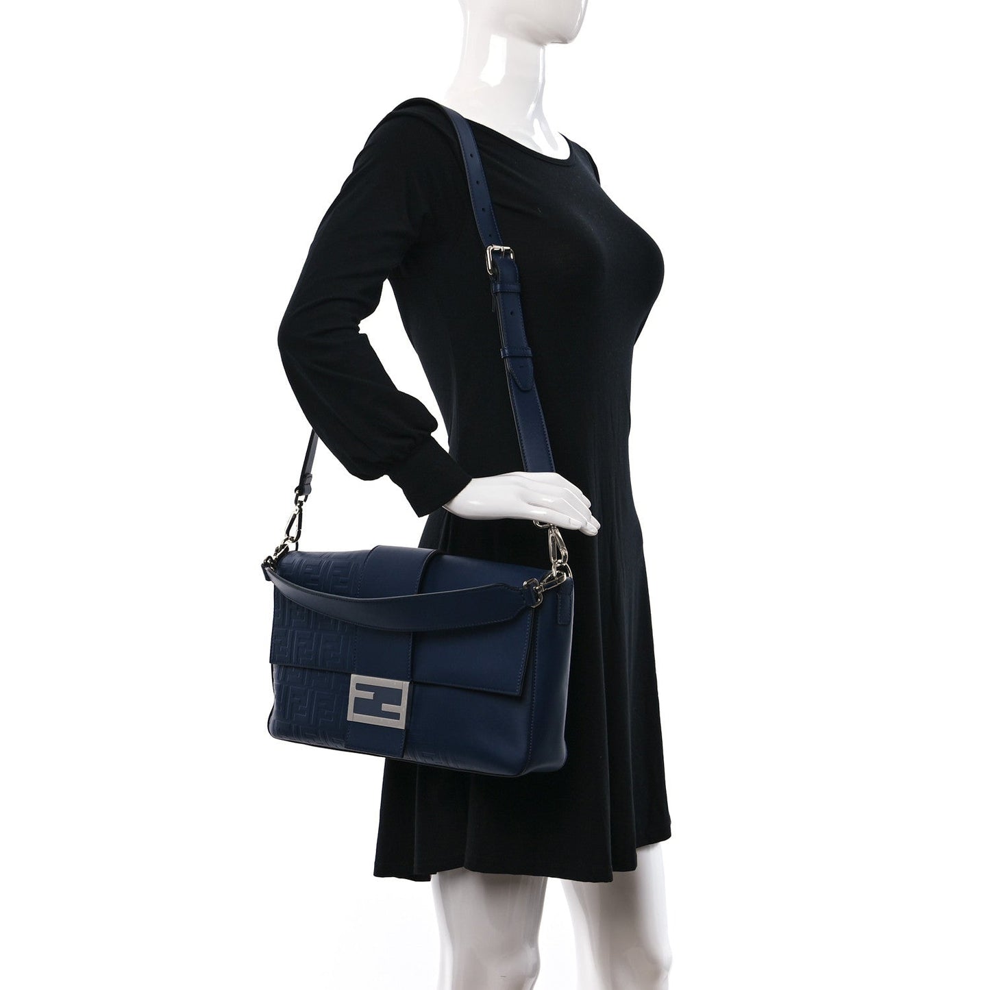 FENDI VITELLO GRACE FF LARGE BAGUETTE BAG