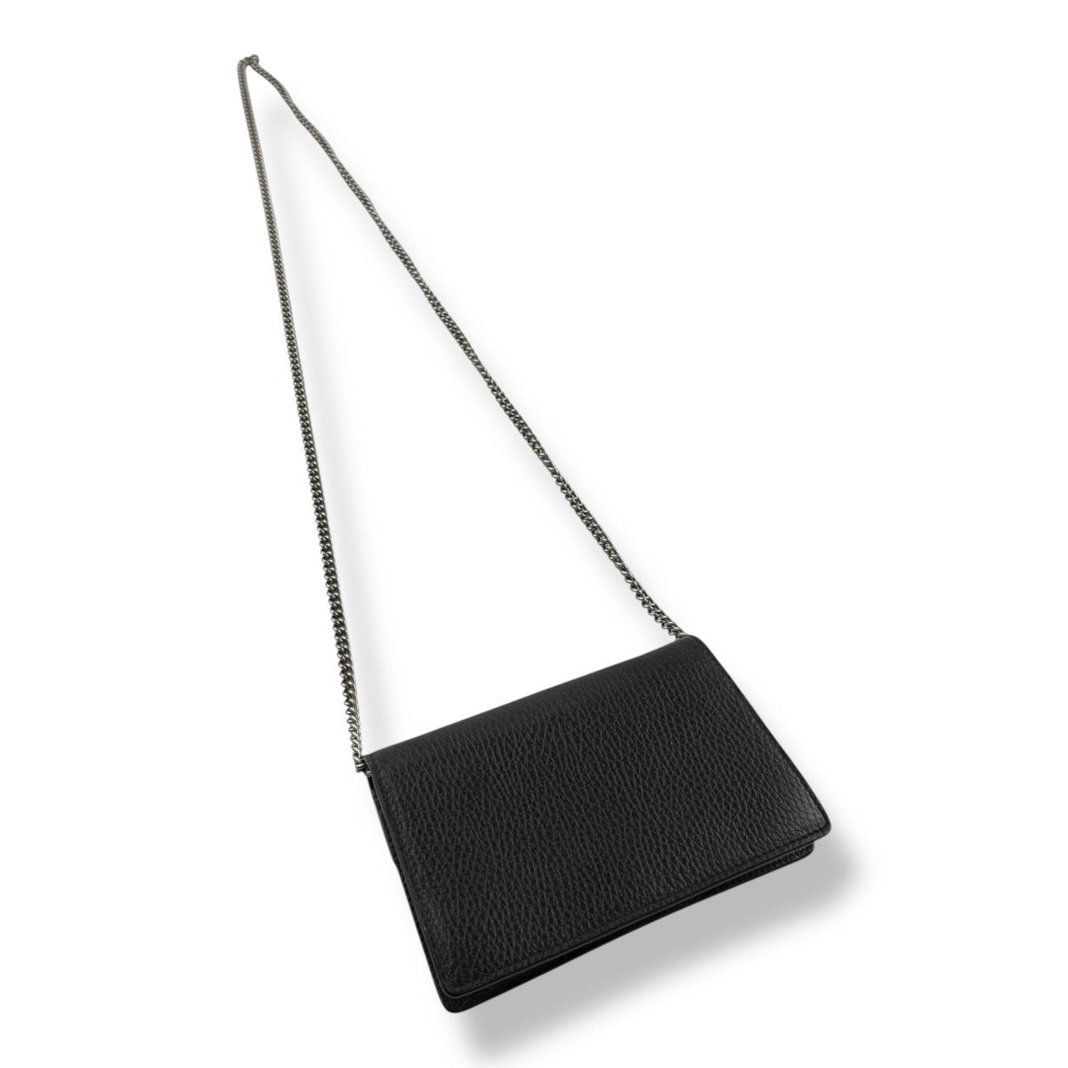 Gucci GG Dionysus Black Leather Super Mini Handbag