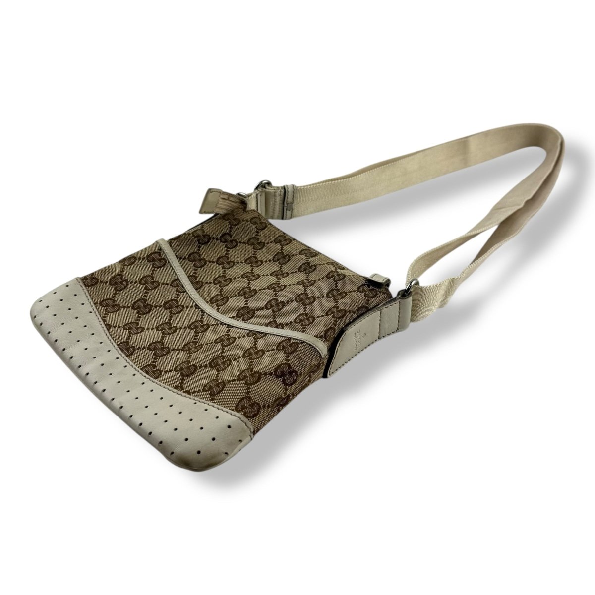 Gucci GG Monogram Beige Crossbody Bag