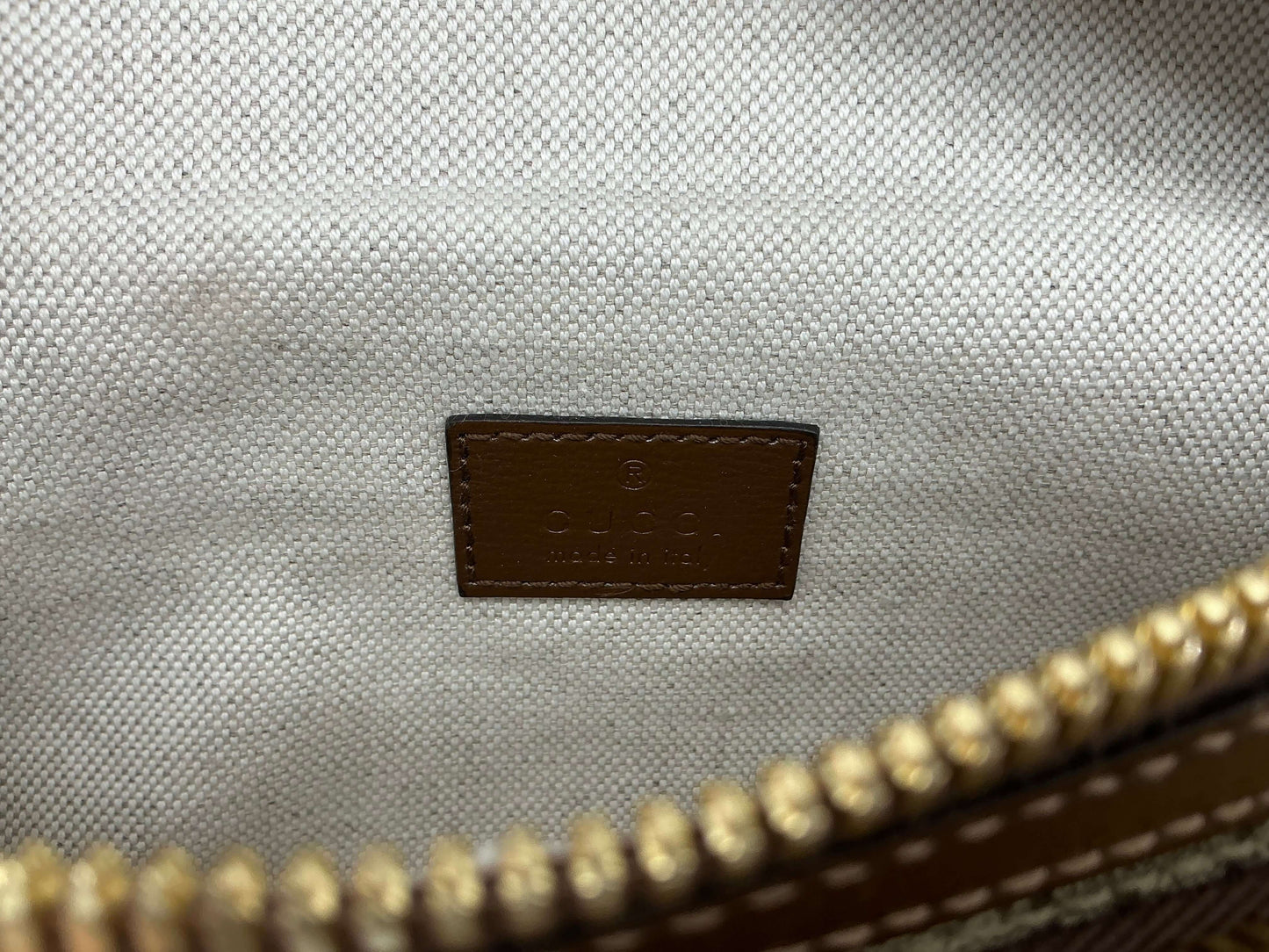 Gucci GG Supreme Monogram Retro Interlocking G Belt Bag – Beige/Ebony/Brown Sugar