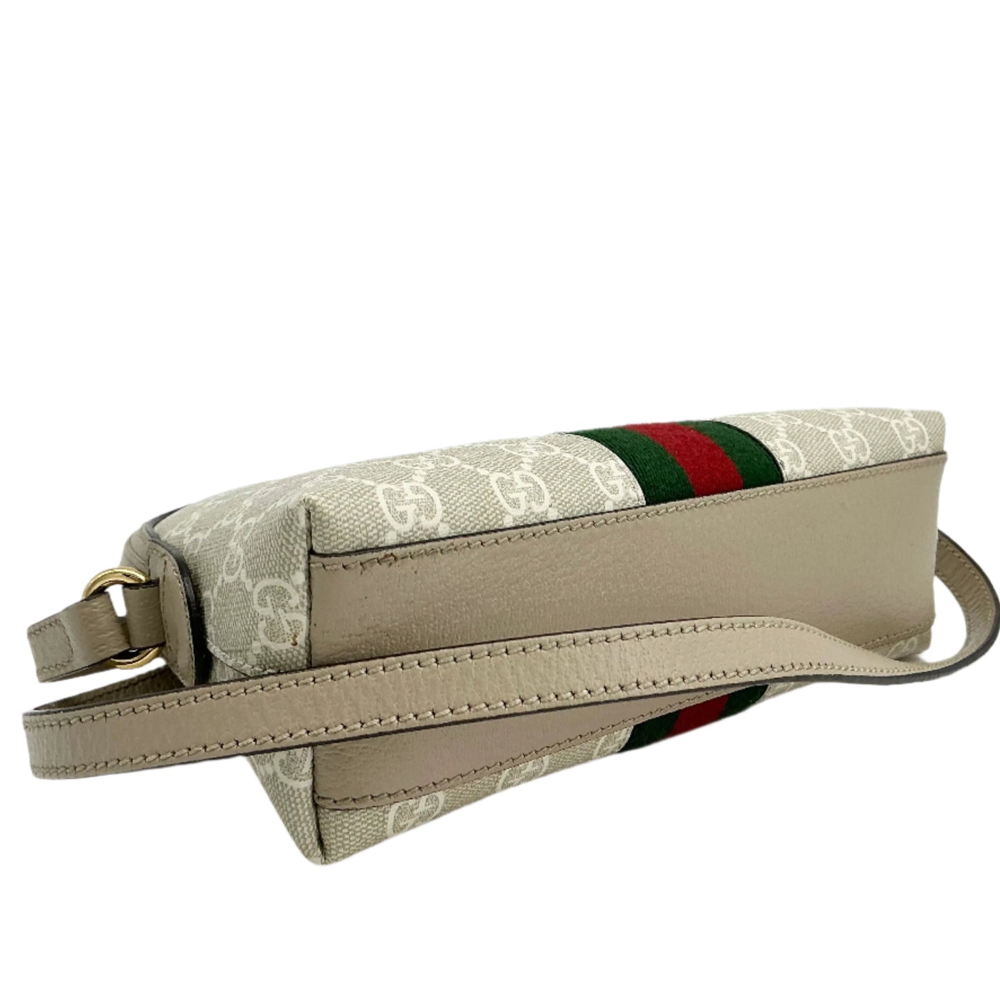 Gucci GG Supreme Monogram Small Ophidia Dome Shoulder Bag – Oatmeal
