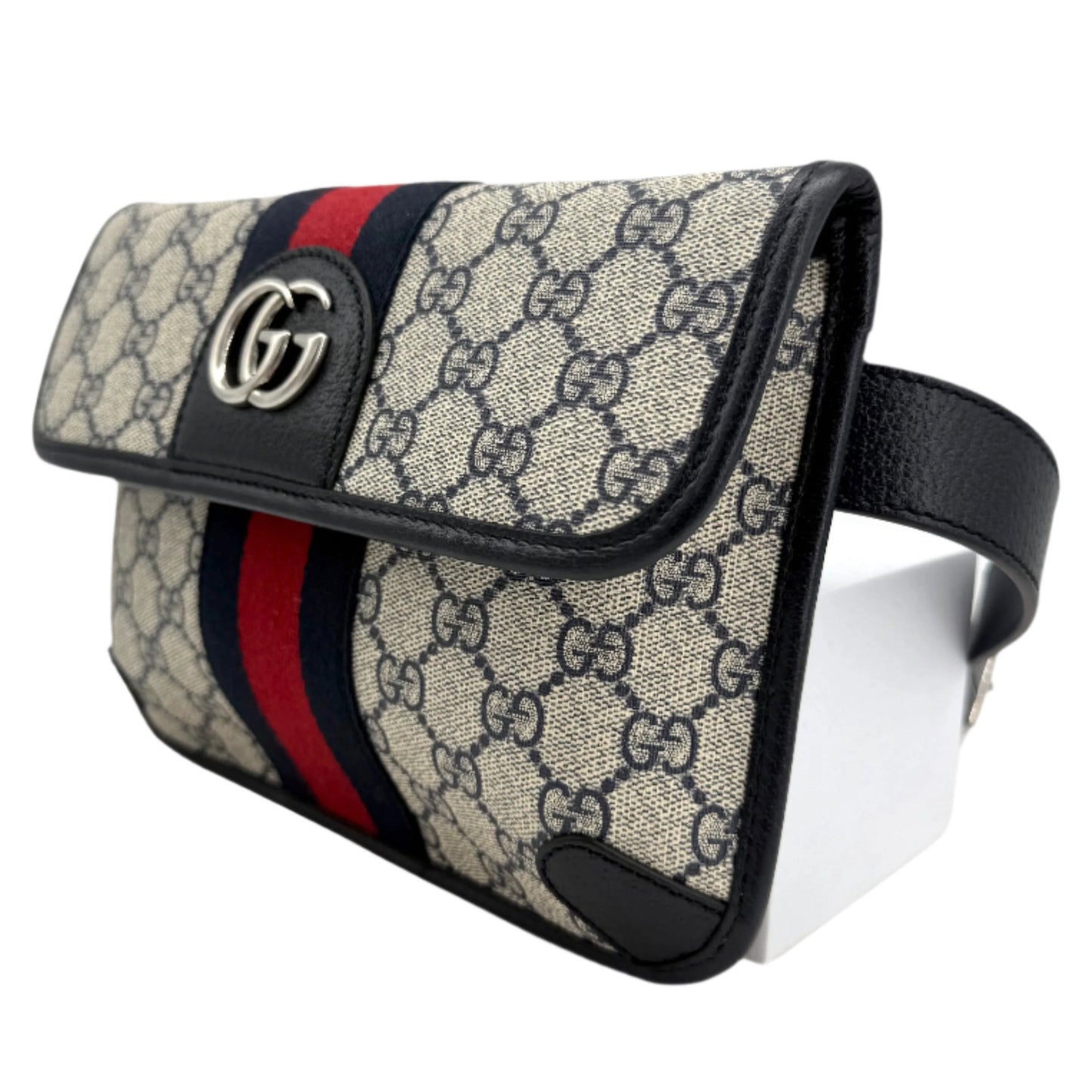 Gucci GG Supreme Monogram Web Ophidia Belt Bag – Beige