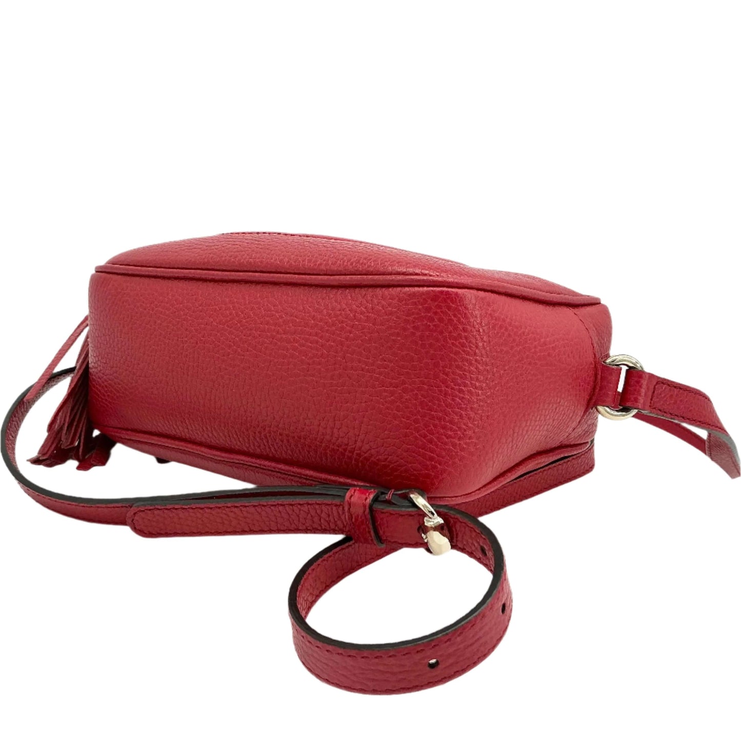 Gucci Pebbled Calfskin Small Soho Disco Bag – Vibrant Red