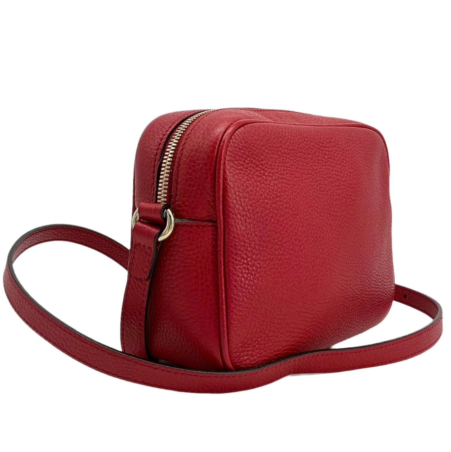 Gucci Pebbled Calfskin Small Soho Disco Bag – Vibrant Red