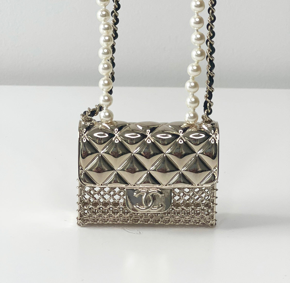 Chanel 2021 Micro Bag Necklace Accessory