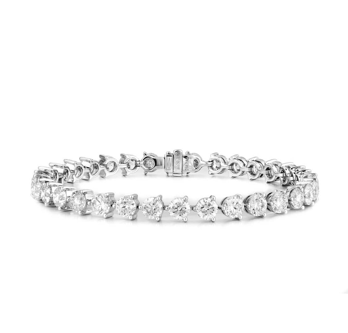 10.71ct Diamond Tennis Bracelet White Gold