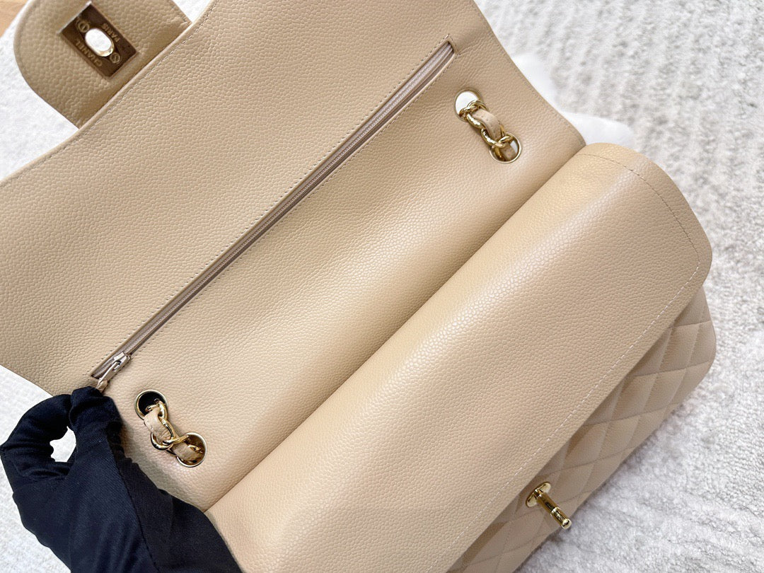 Chanel Jumbo Classic Flap Bag Beige Ghw