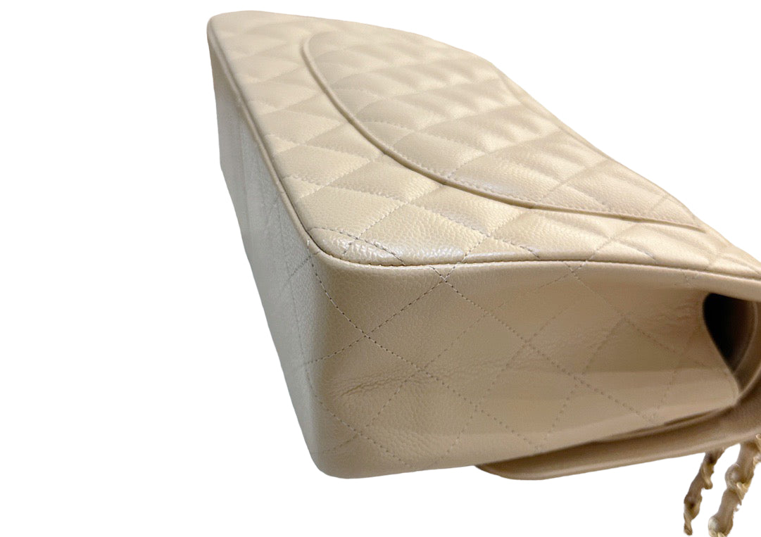 Chanel Jumbo Classic Flap Bag Beige Ghw
