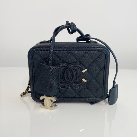Chanel Vanity Small Black Caviar