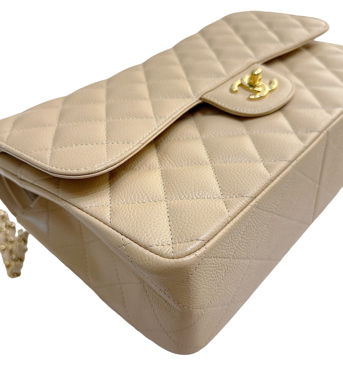 Chanel Jumbo Classic Flap Bag Beige Ghw