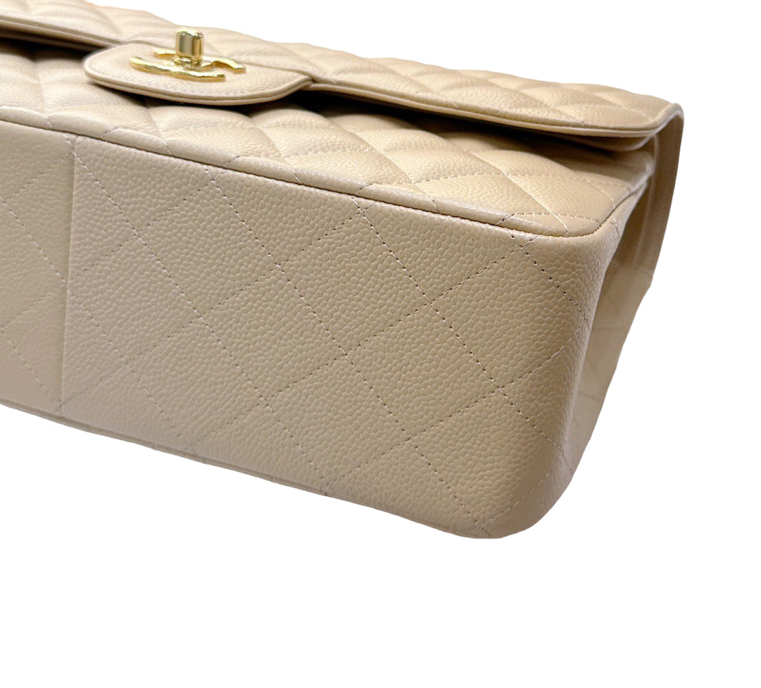 Chanel Jumbo Classic Flap Bag Beige Ghw