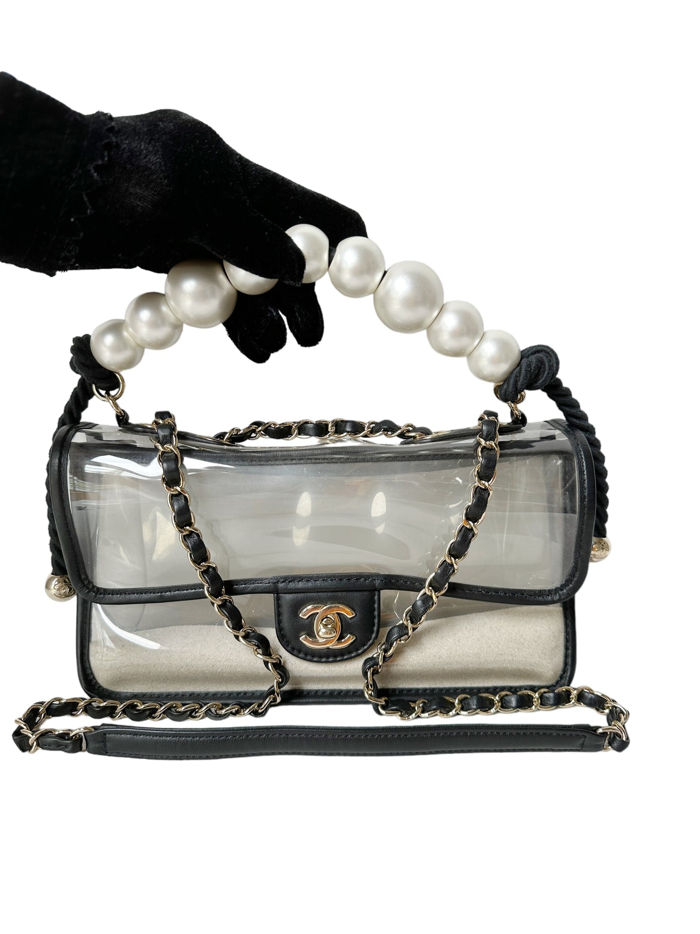 Chanel PVC Coco Sand Flap Bag