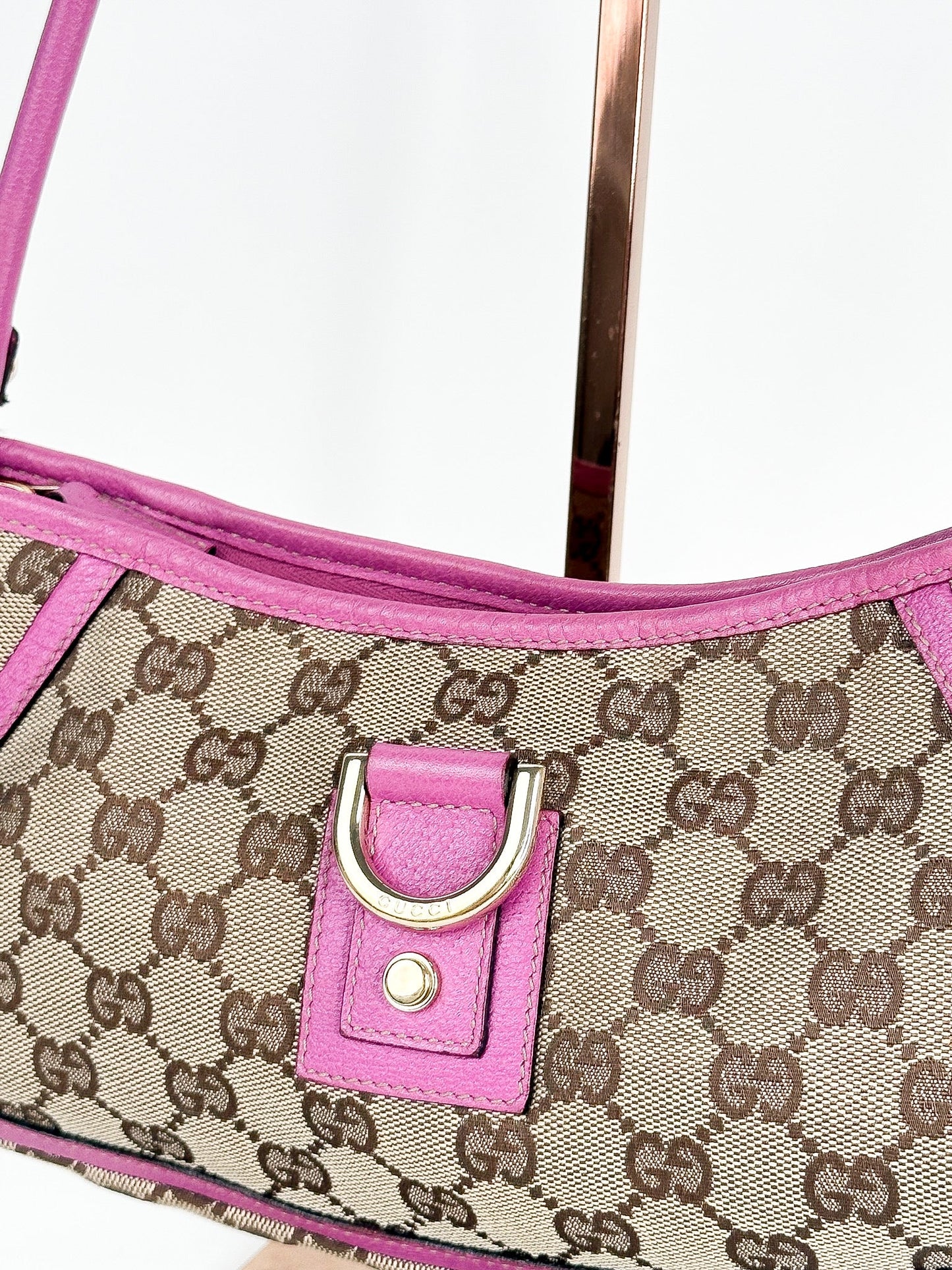 Gucci Monogram D Ring Abbey Pochette