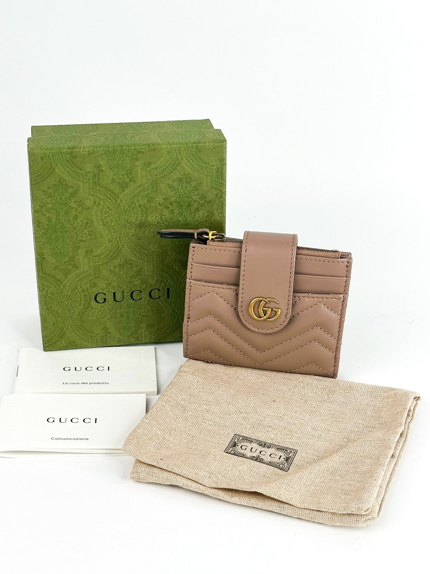Gucci Marmont Mini Quilted Wallet