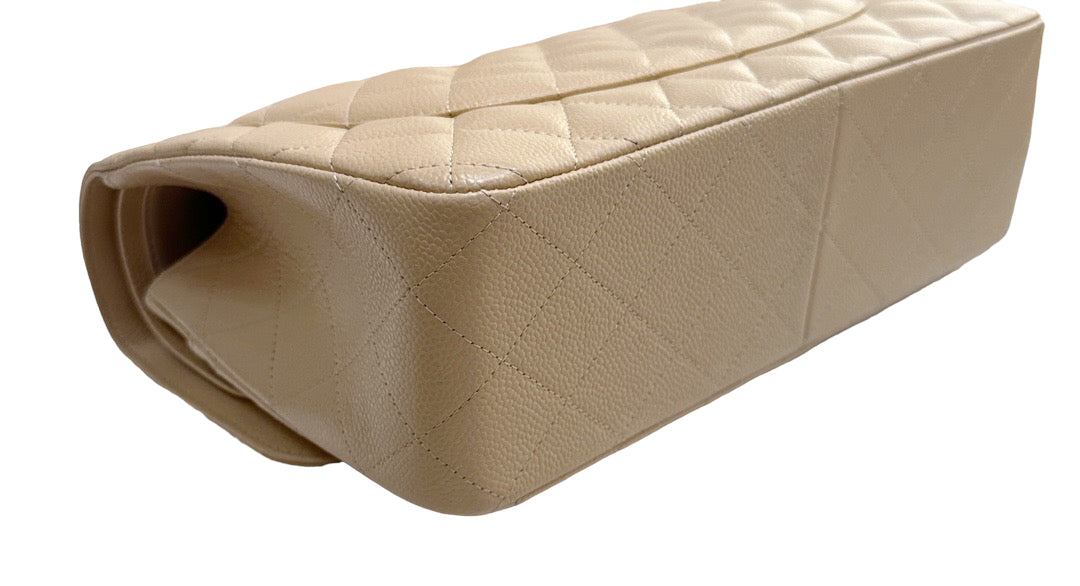 Chanel Jumbo Classic Flap Bag Beige Ghw