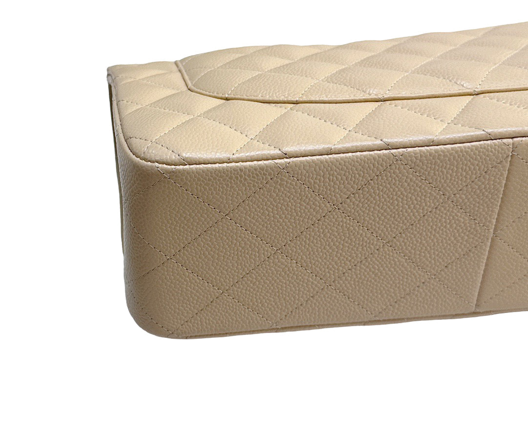 Chanel Jumbo Classic Flap Bag Beige Ghw