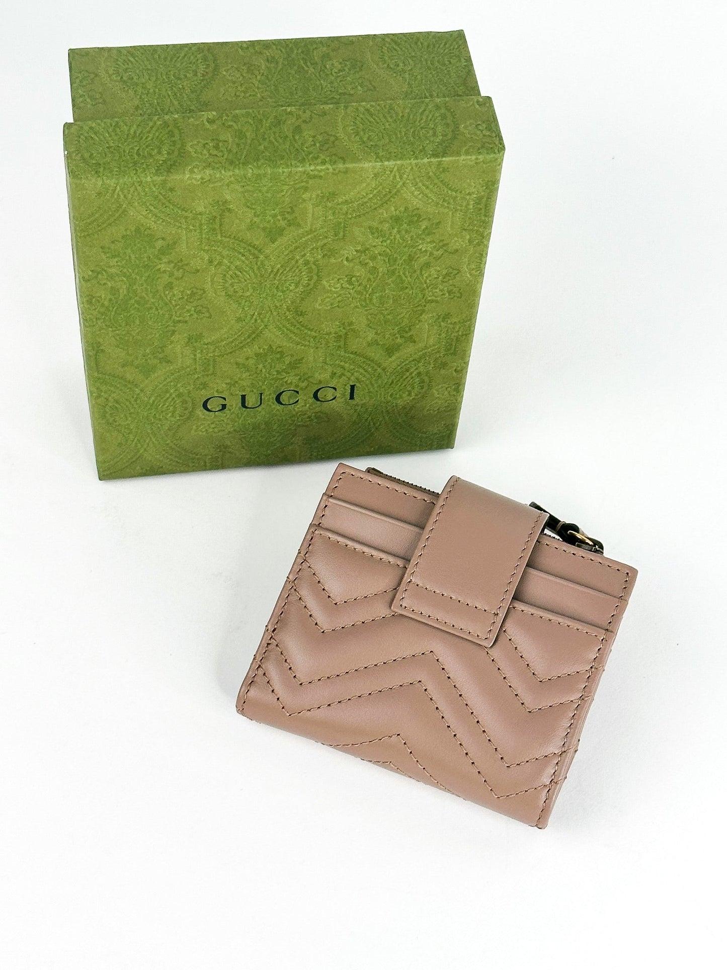 Gucci Marmont Mini Quilted Wallet