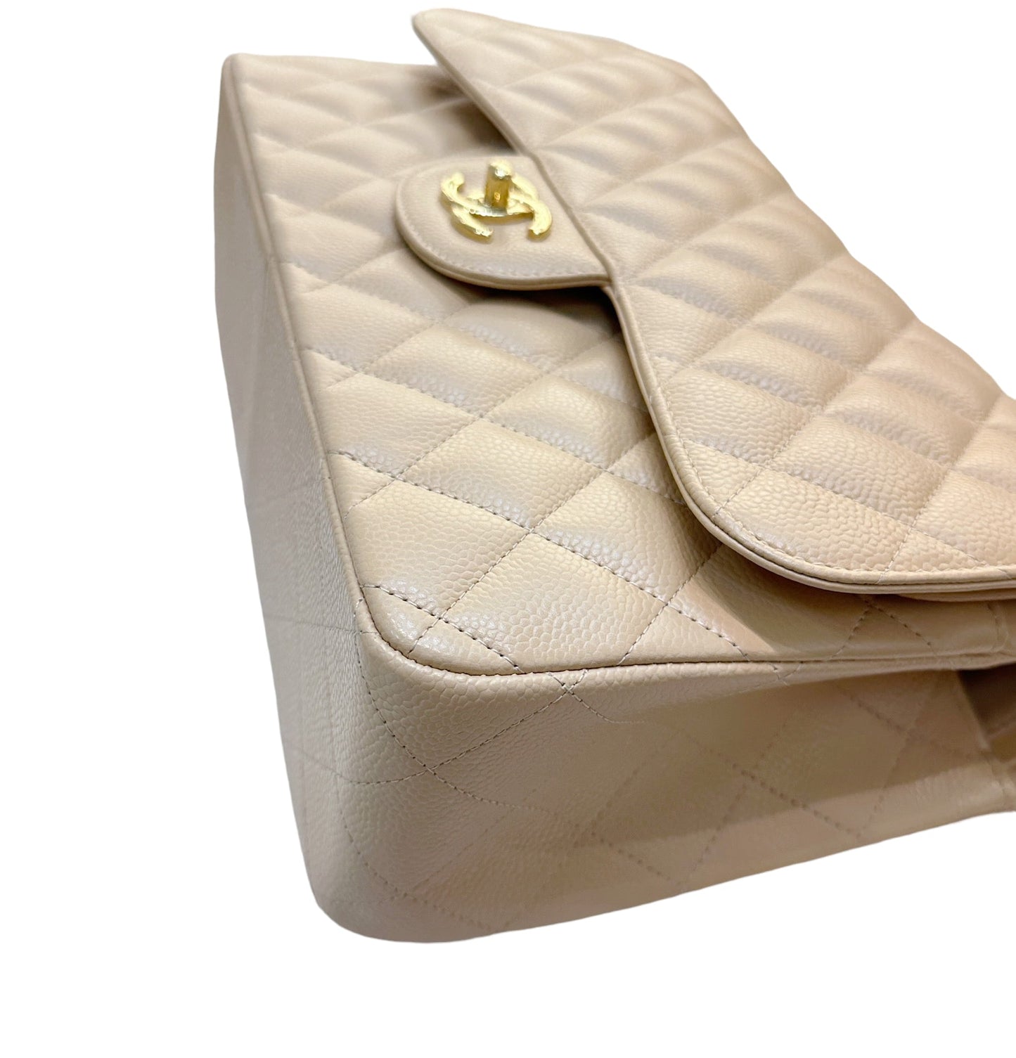 Chanel Jumbo Classic Flap Bag Beige Ghw
