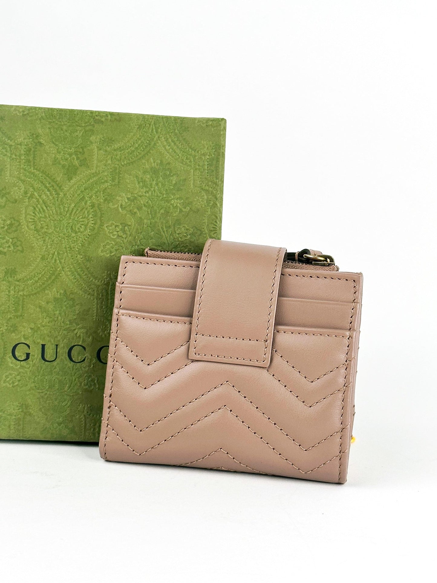 Gucci Marmont Mini Quilted Wallet