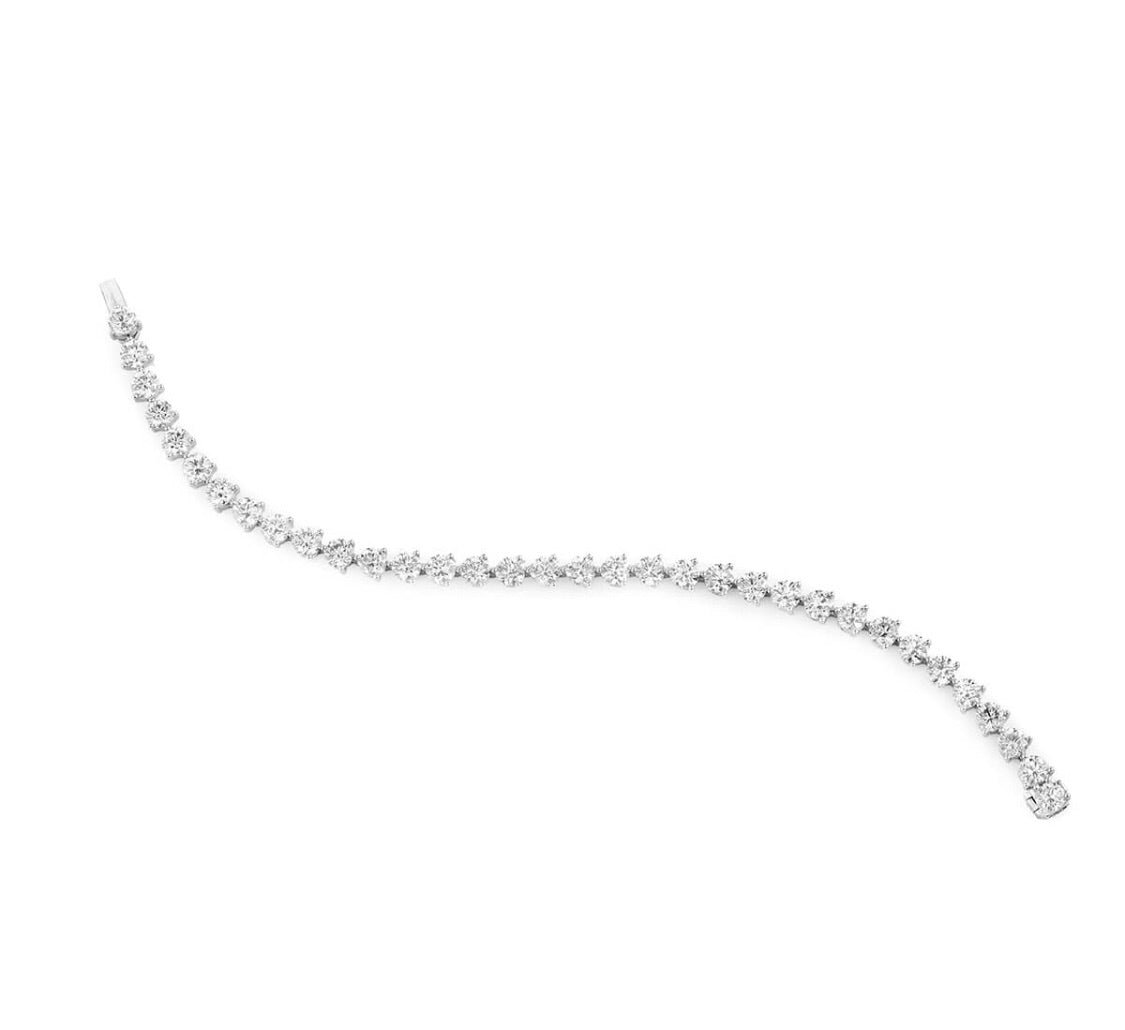 10.71ct Diamond Tennis Bracelet White Gold