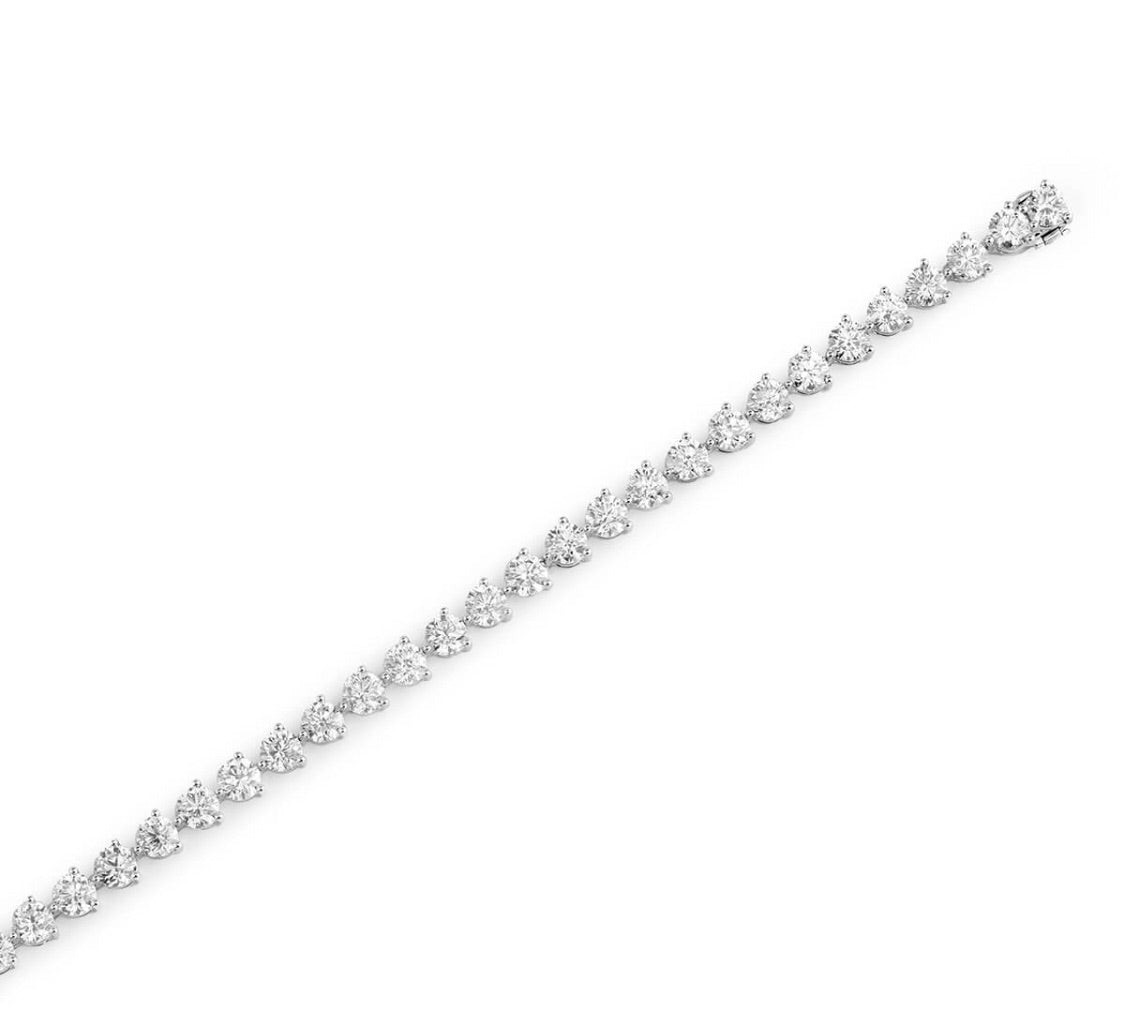 10.71ct Diamond Tennis Bracelet White Gold