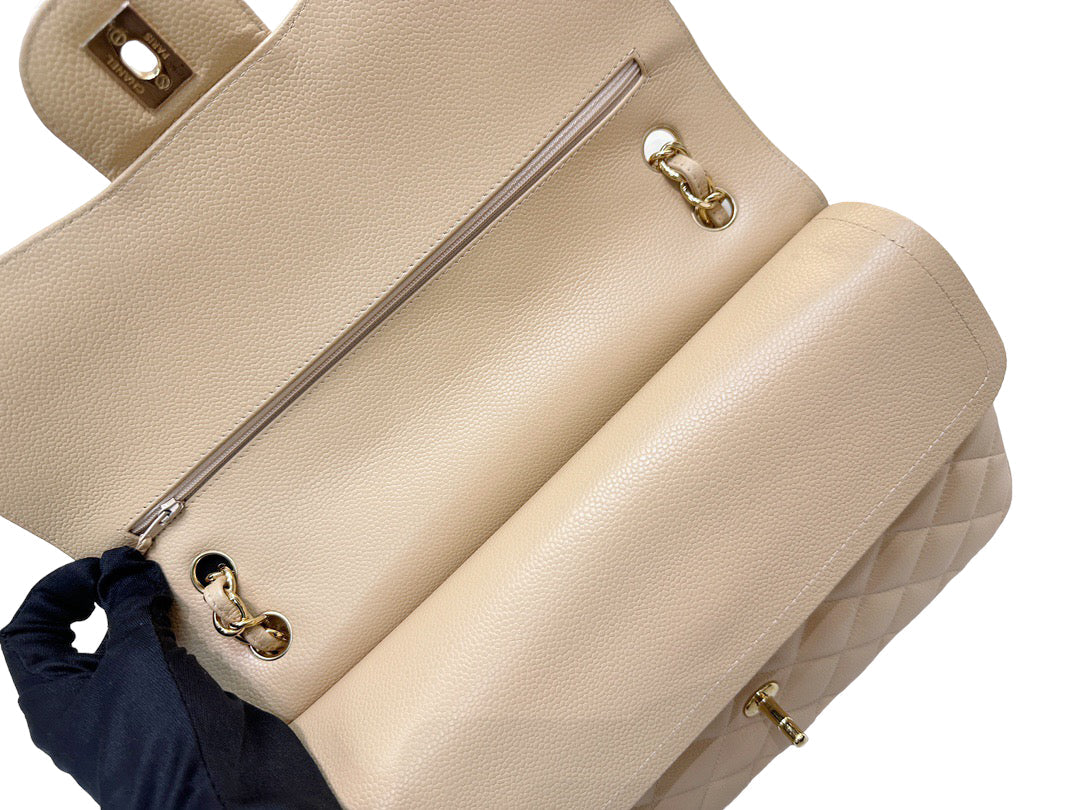 Chanel Jumbo Classic Flap Bag Beige Ghw