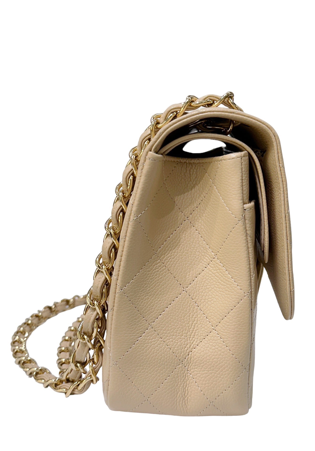 Chanel Jumbo Classic Flap Bag Beige Ghw