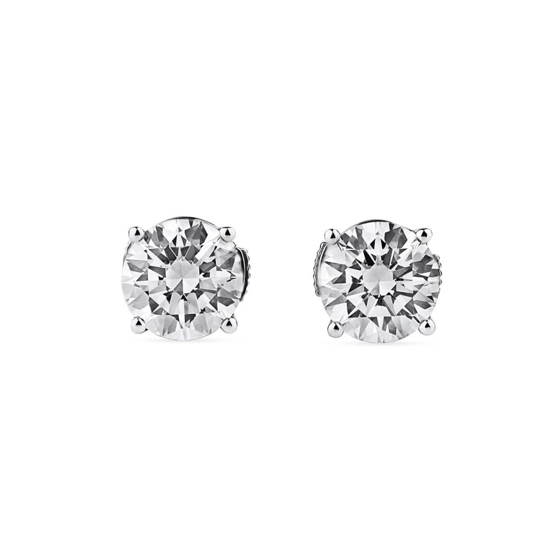 2.02ct Diamond Round Stud Earrings