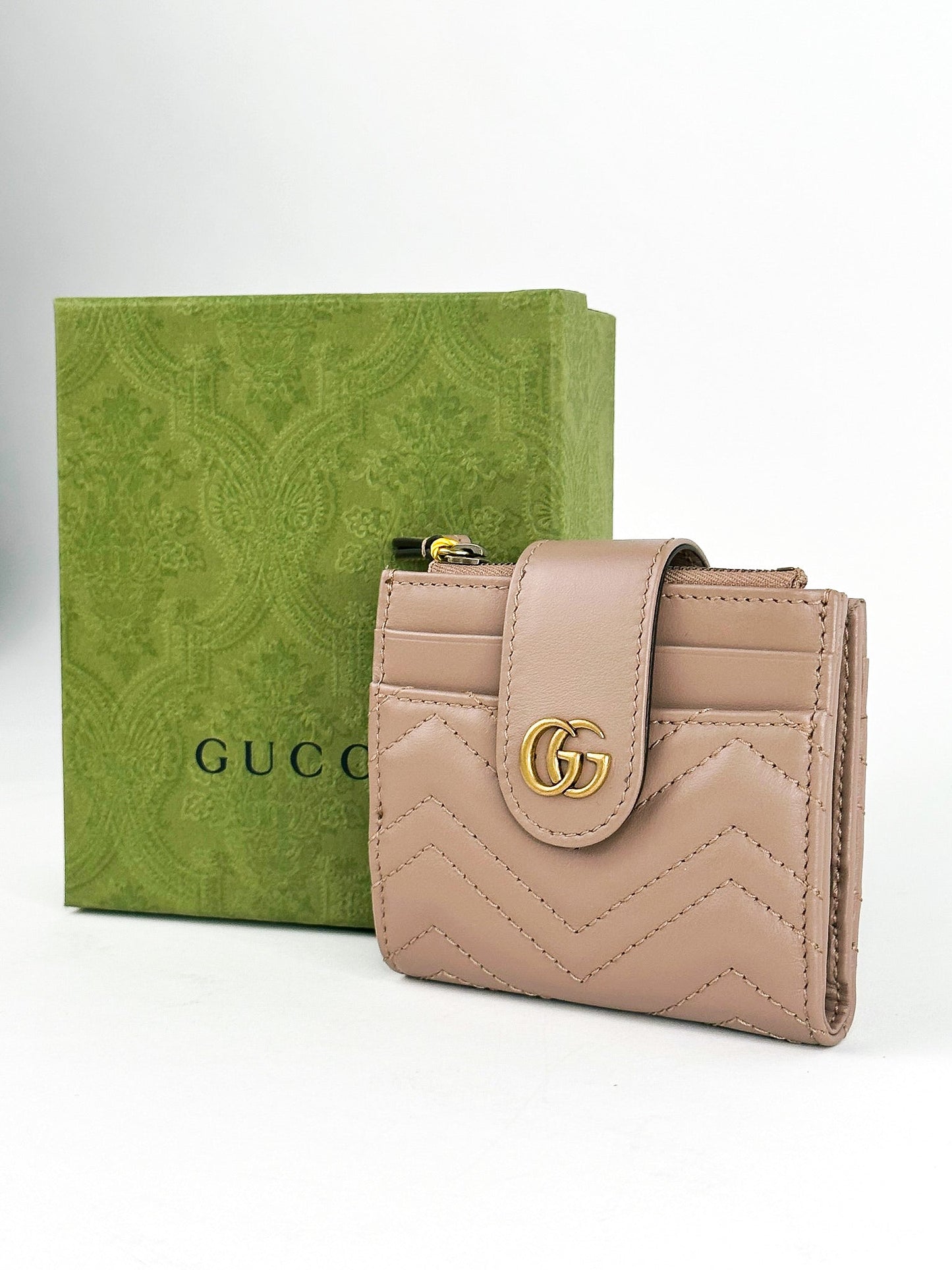 Gucci Marmont Mini Quilted Wallet