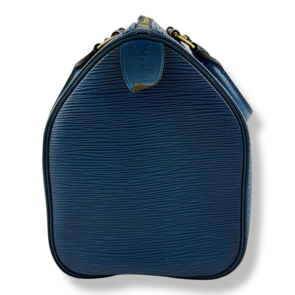 Louis Vuitton Blue Epi Leather Speedy 28 Handbag