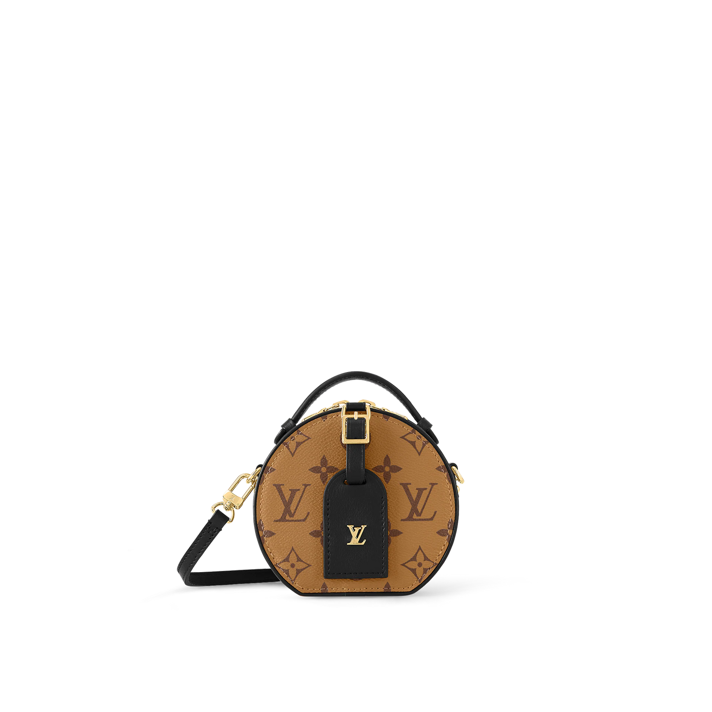Monogram Reverse Canvas Boîte Chapeau Mini Bag Leather Crossbody Bag for Women