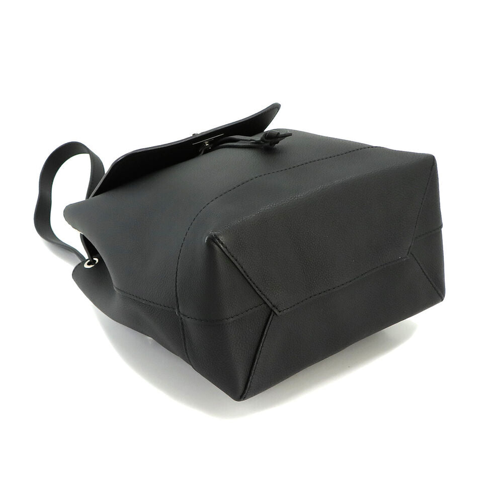 LOUIS VUITTON Lock Me  Leather Noir Black Backpack