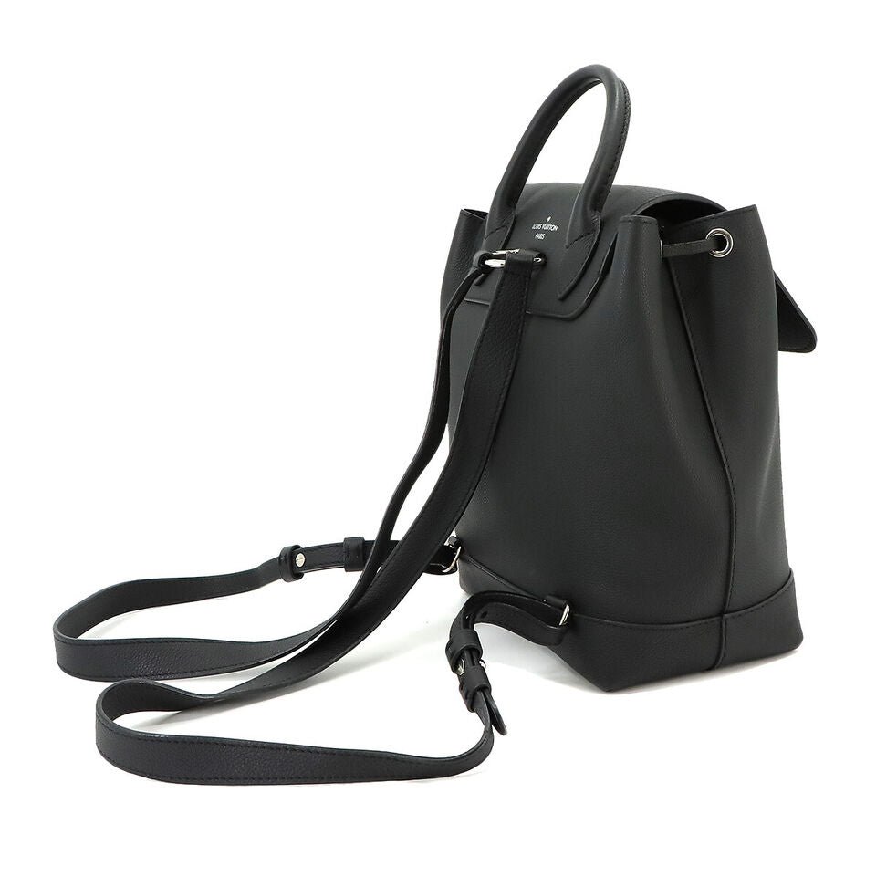 LOUIS VUITTON Lock Me  Leather Noir Black Backpack
