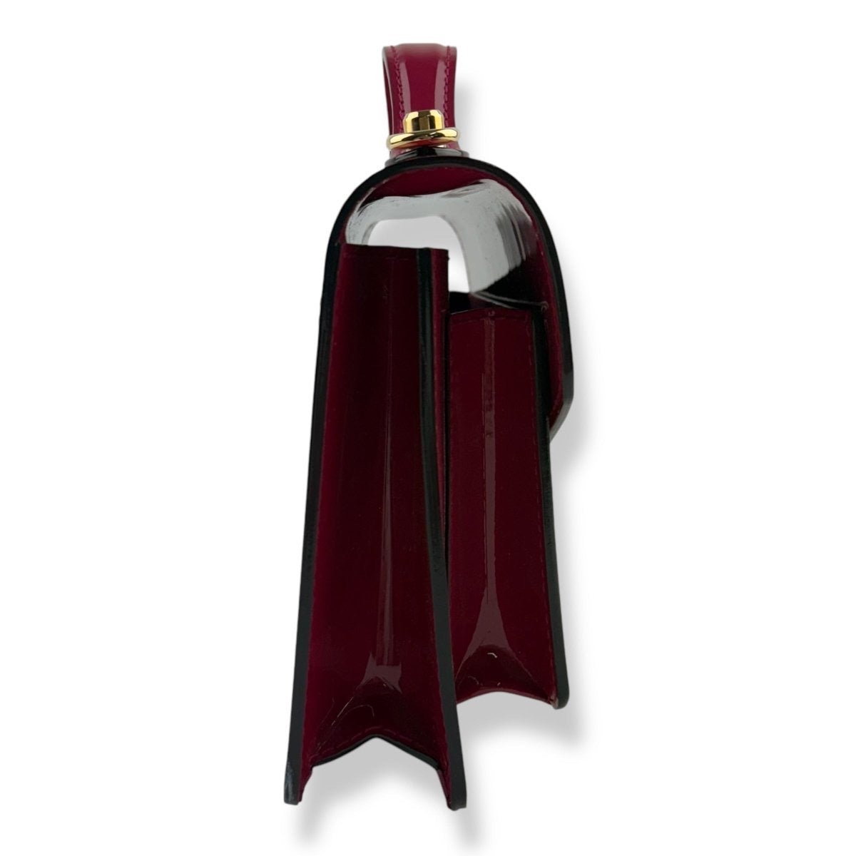 Louis Vuitton Red Fuchsia Patent Vernis Monceau BB Crossbody Handbag