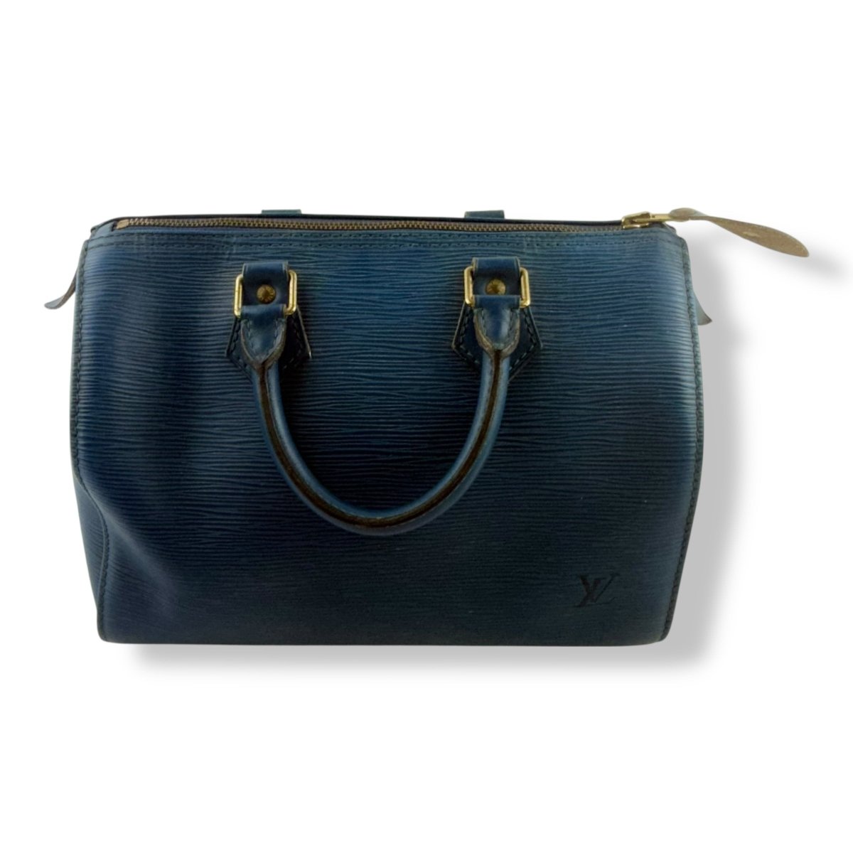Louis Vuitton Speedy 25 Epi Leather Blue Handbag
