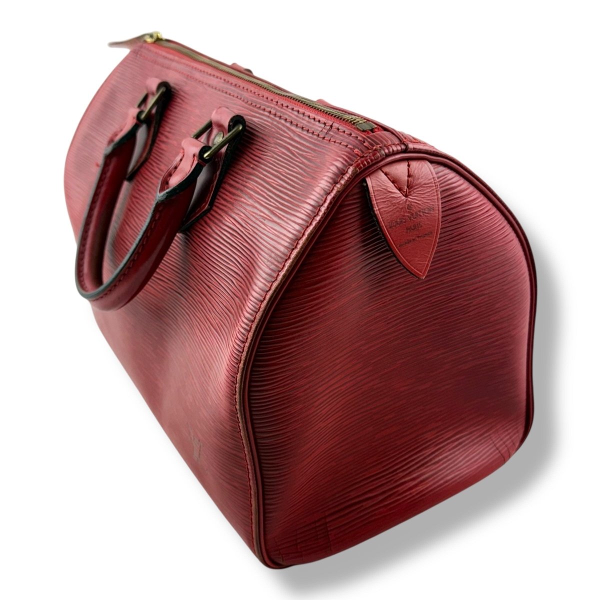 Louis Vuitton Speedy 25 Epi Leather Red Handbag